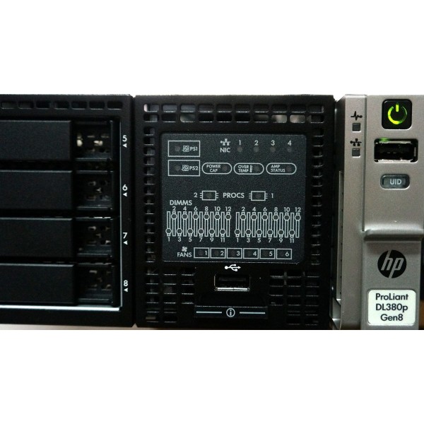 Serveur HP Proliant DL380p G8 1 x Xeon Six Core E5-2630 SATA - SAS