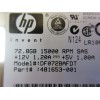 Disque Dur HP SAS 3.5 15 Krpm 72 Gb DF072BAFDT