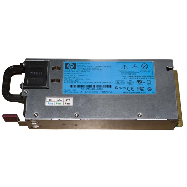 Alimentation HP 499250-001 pour Proliant DL360/ML350/ML370