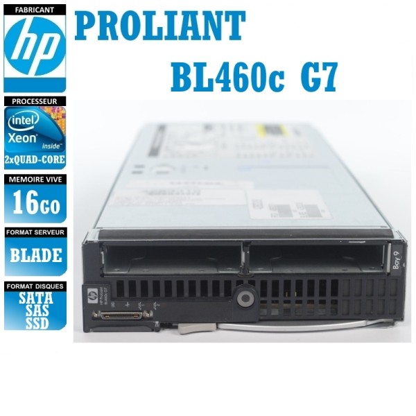 SERVEUR HP Proliant BL460C G7 2 x Xeon Quad Core E5620 16 Gigas Blade