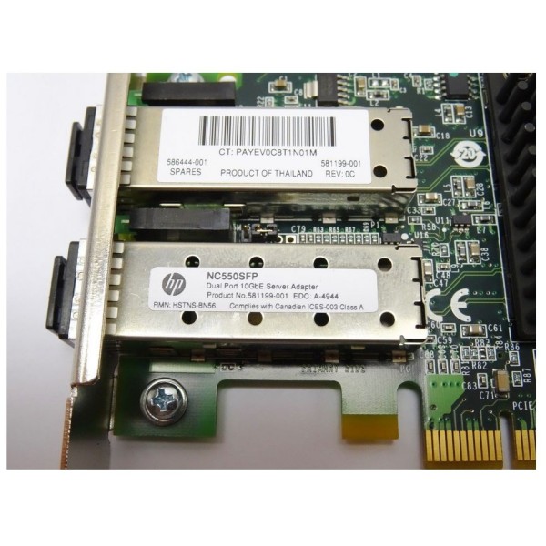 Carte reseau  HP :  NC550SFP