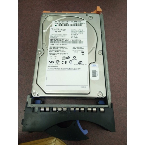 Disco Duro IBM 06P5763 FIBRE 3.5" 36 Gigas 10 Krpm