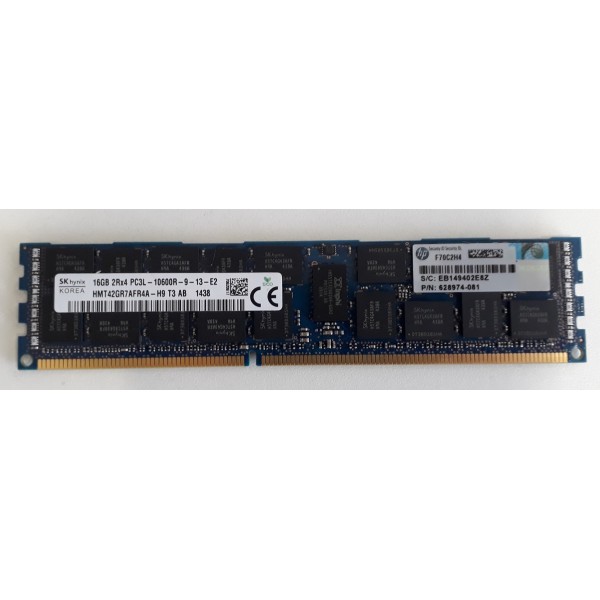 Memoire PC3L-10600R 16 Go HP 628974-081