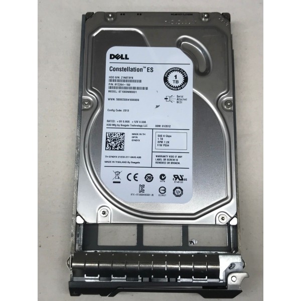 Disque Dur DELL SAS 3.5 7200 Rpm 1000 Gb 0740YX