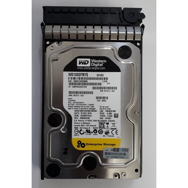 Hard Drive HP GB1000EAMYC SATA 3.5" 1000 Gigas 7200 Rpm