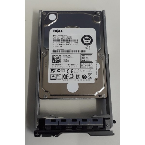 Disco Duro DELL RC34W SAS 2.5" 900 Gigas 10 Krpm