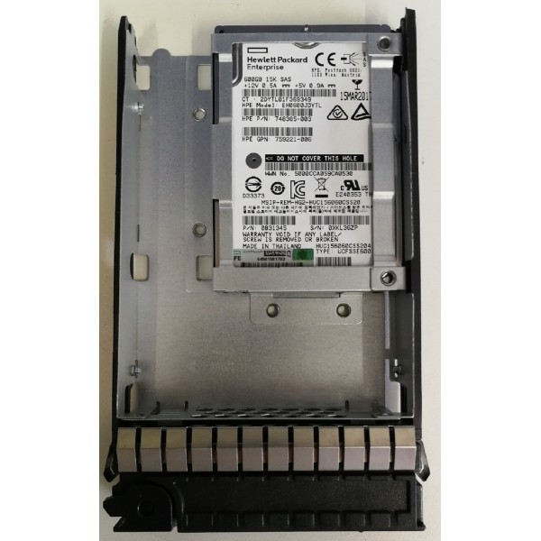 Disque Dur HP SAS 3.5 15 Krpm 600 Gb 759221-006