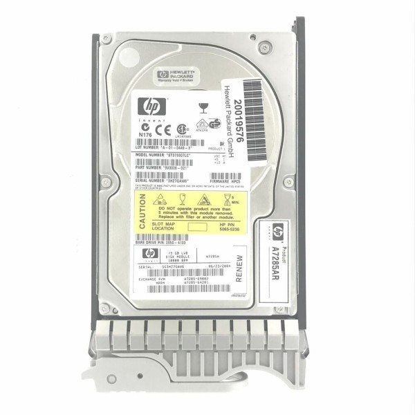 Disque Dur HP SCSI 3.5 72 Gb A7285-69002