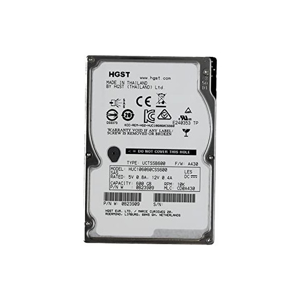 Disque dur HITACHI HUC106060CSS600-HP SAS 2.5" 600 Gigas 10 Krpm