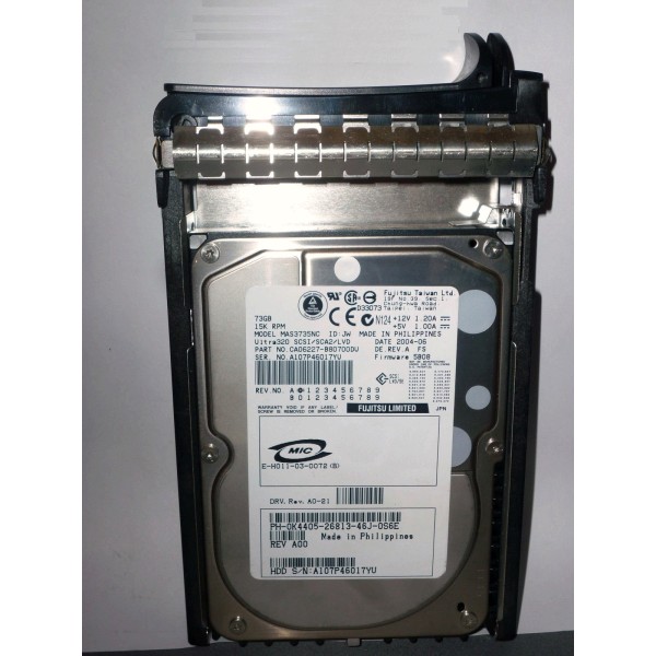 Disque dur DELL K4405 SCSI 3.5" 72 Gigas 15 Krpm