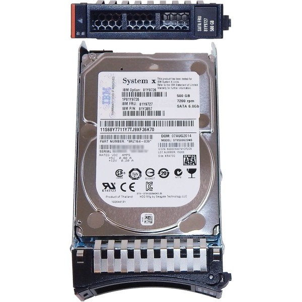 Disque Dur IBM SATA 2.5 7200 Rpm 500 Gb 81Y3857