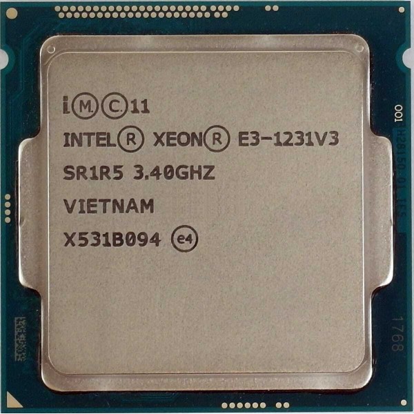 Processeur INTEL : E3-1231V3 Intel Xeon Quad core