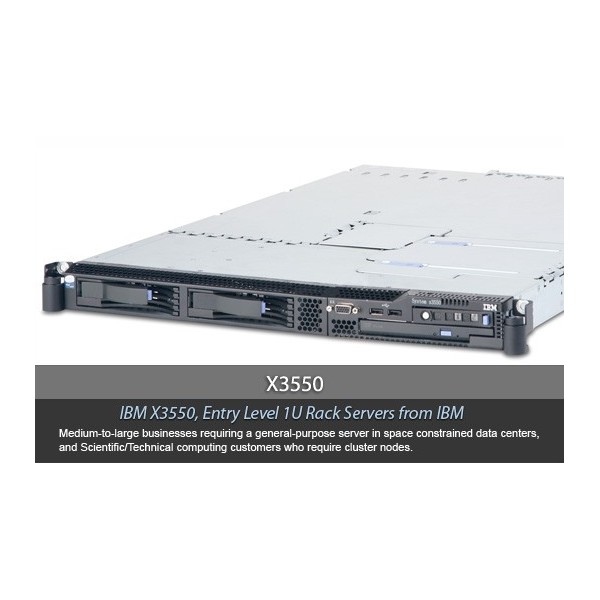 SERVIDOR IBM Xseries X3550 2 x Xeon Quad Core X5450 Rack 1U