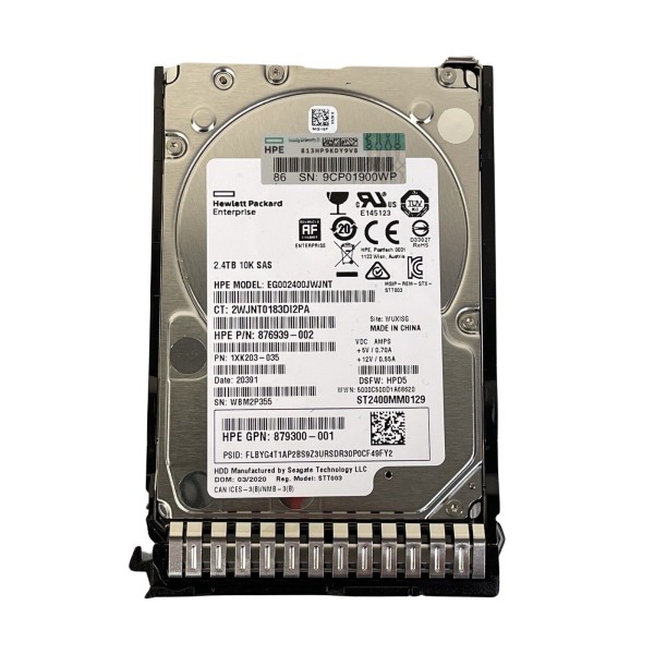 Disque Dur HP SAS 2.5 10 Krpm 2400 Gb EG002400JWJNT