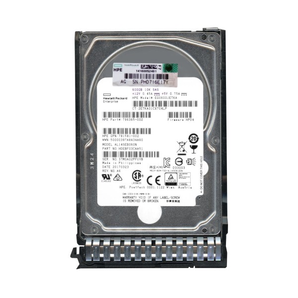 Hard Drive HP EG0600JETKA SAS 2.5" 600   Gigas 10 Krpm