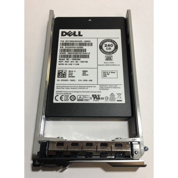 Hard Drive DELL PGNR3 SSD 2.5" 240   Gigas