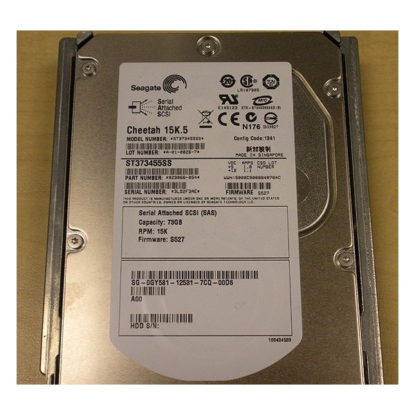 Hard Drive DELL 0GY581 SAS 3.5" 72 Gigas 15 Krpm