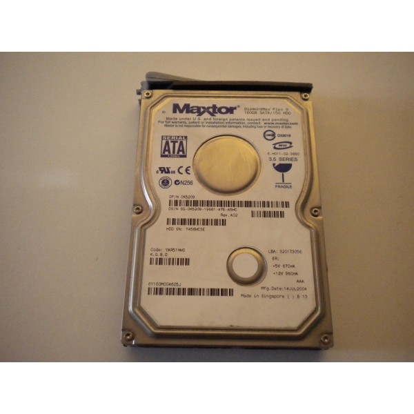 Hard Drive DELL 0K5209 SATA 3.5" 160 Gigas 7200 Rpm