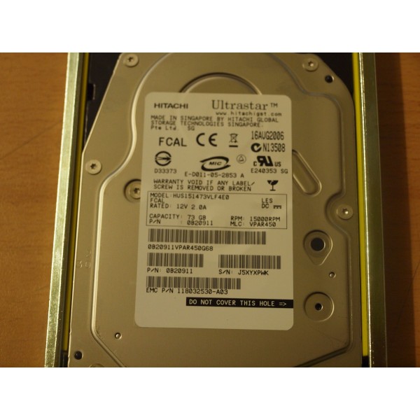 Disque Dur Dell/Emc Fibre 3.5 15Krpm 72 Gb : 005048700