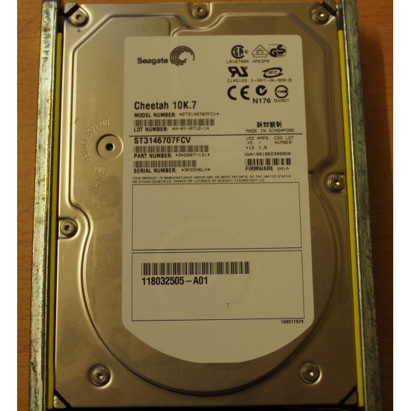 Hard Drive EMC 005048581 FIBRE 3.5" 146 Gigas 10 Krpm