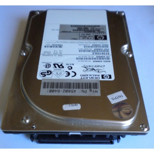 Hard Drive HP A5802-69002 SCSI 3.5" 9 Gigas 10 Krpm