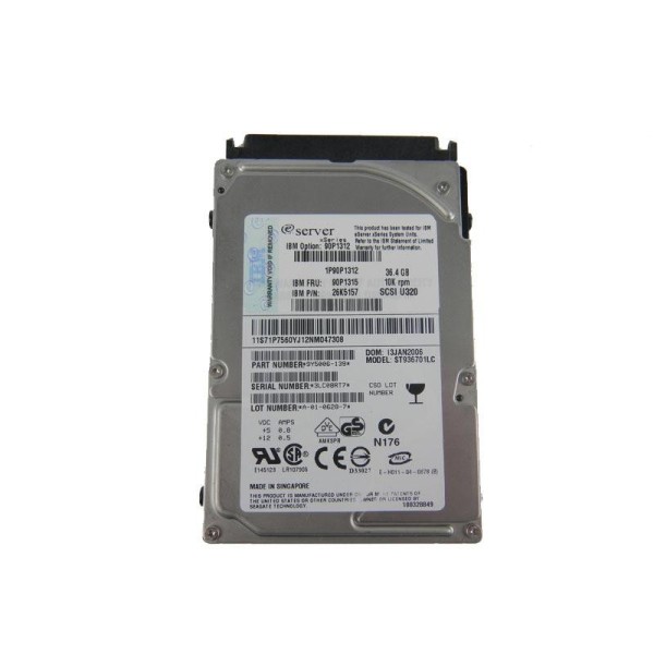 Disque Dur  Ibm SCSI 2.5 10Krpm 36 Gb : 26K5835