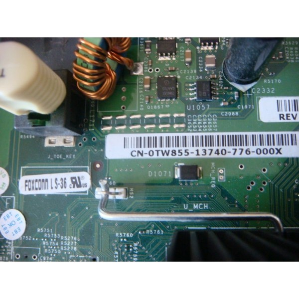 Placa Madre DELL TW855 para Poweredge 1950 Gen I