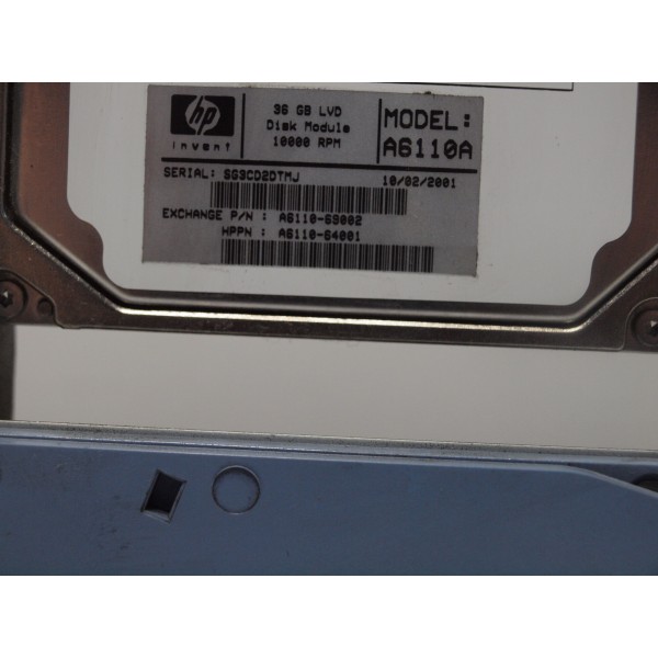 Disco Duro HP A6110-69001 SCSI 3.5" 36 Gigas 10 Krpm