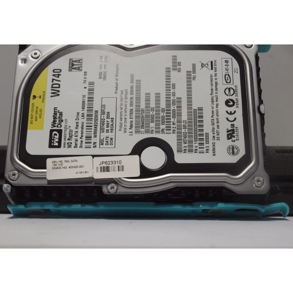 Disco Duro HP 411281-001 SATA 3.5" 74 Gigas 10 Krpm