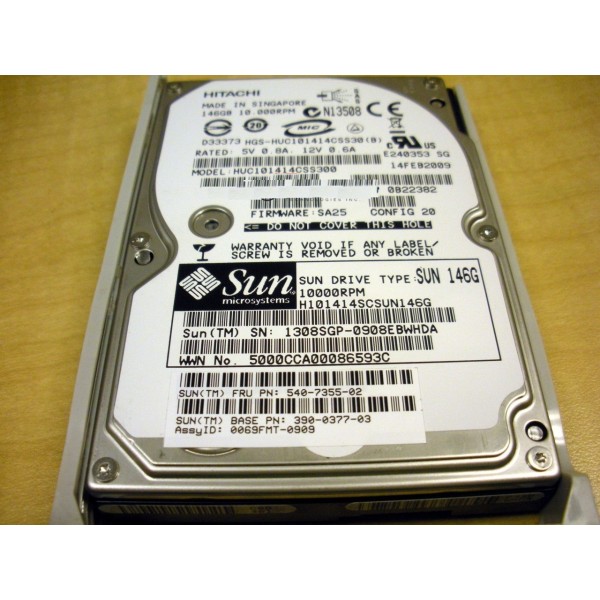 Hard Drive SUN 390-0377-03 SAS 2.5" 146 Gigas 10 Krpm