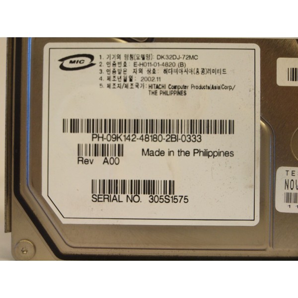 Disco Duro DELL 9K142 SCSI 3.5" 72 Gigas 10 Krpm