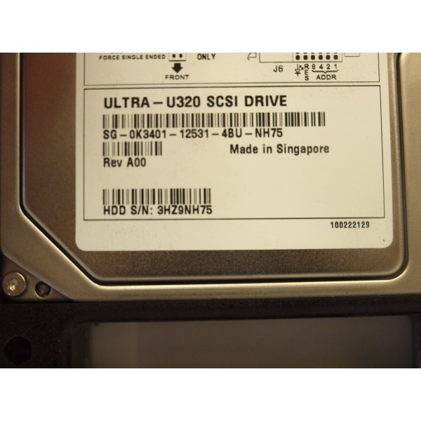 Hard Drive DELL K3401 SCSI 3.5" 72 Gigas 10 Krpm