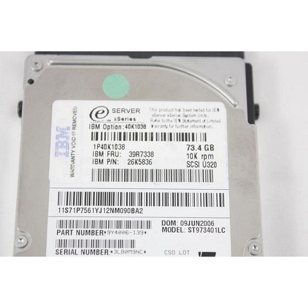 Disque Dur  Ibm SCSI 3.5 10Krpm 72 Gb 39R7338