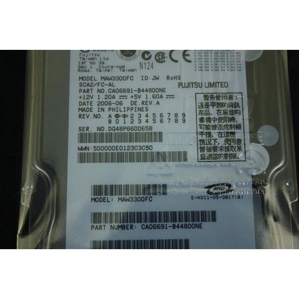 Disco Duro NEC CA06691-B44800NE FIBRE 3.5" 300 Gigas 10 Krpm